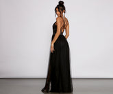 Haisley Formal Tulle And Satin Dress
